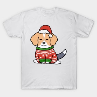 Christmas Sweater Beagle T-Shirt